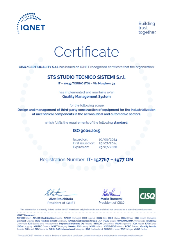 Certificato di Qualità